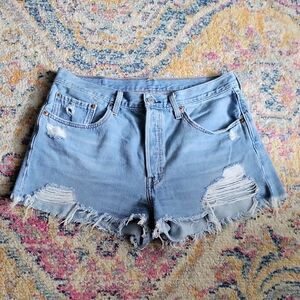 Levi's 501 Cutoff Buttonfly Jean Shorts Size 31